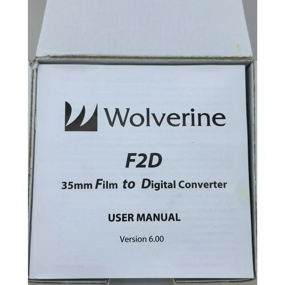 Wolverine F2D 35mm Film to Digital Converter Stand-Alone Sealed Working Order
